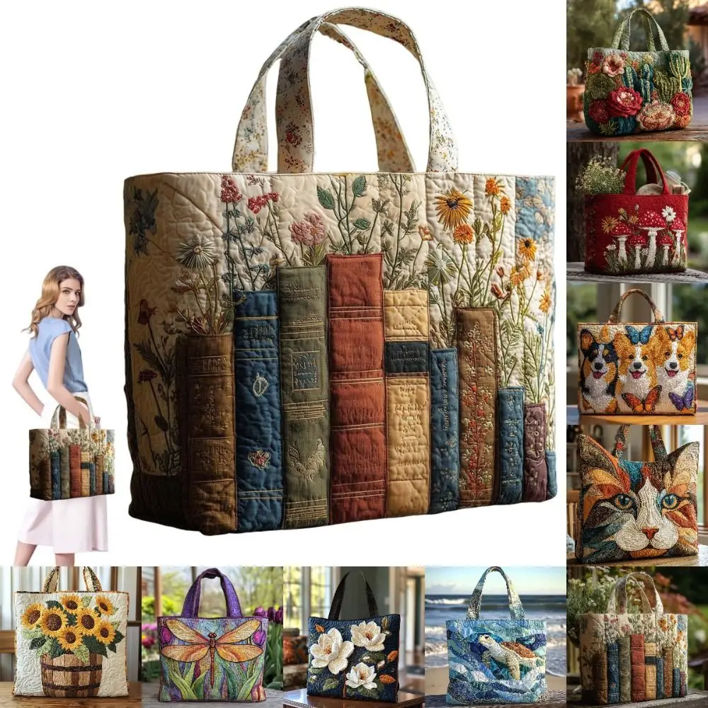 Bolso de mano vintage con estampado para mujer y viaje ligero - imagen 3