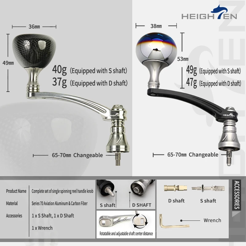 HEIGHTEN Rueda giratoria para agarre de carrete - convertible - imagen 5