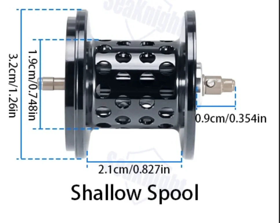 Carrete giratorio extra poco profundo Seaknight WR3 – repuesto - imagen 4