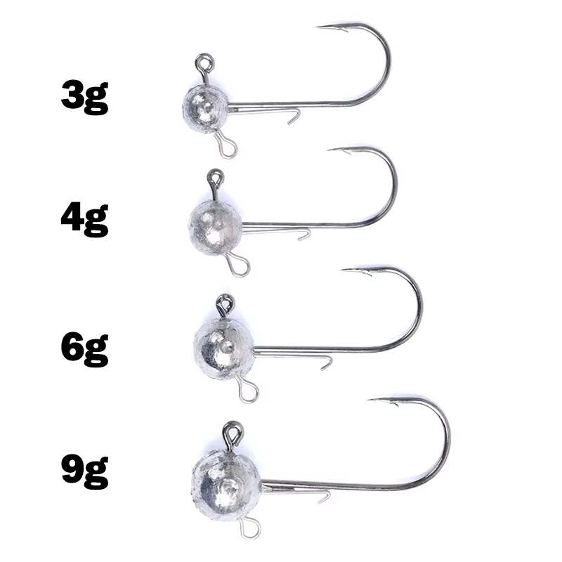 Anzuelos Jig Head OUTKIT – doble anillo vástago largo para vinilo - imagen 3