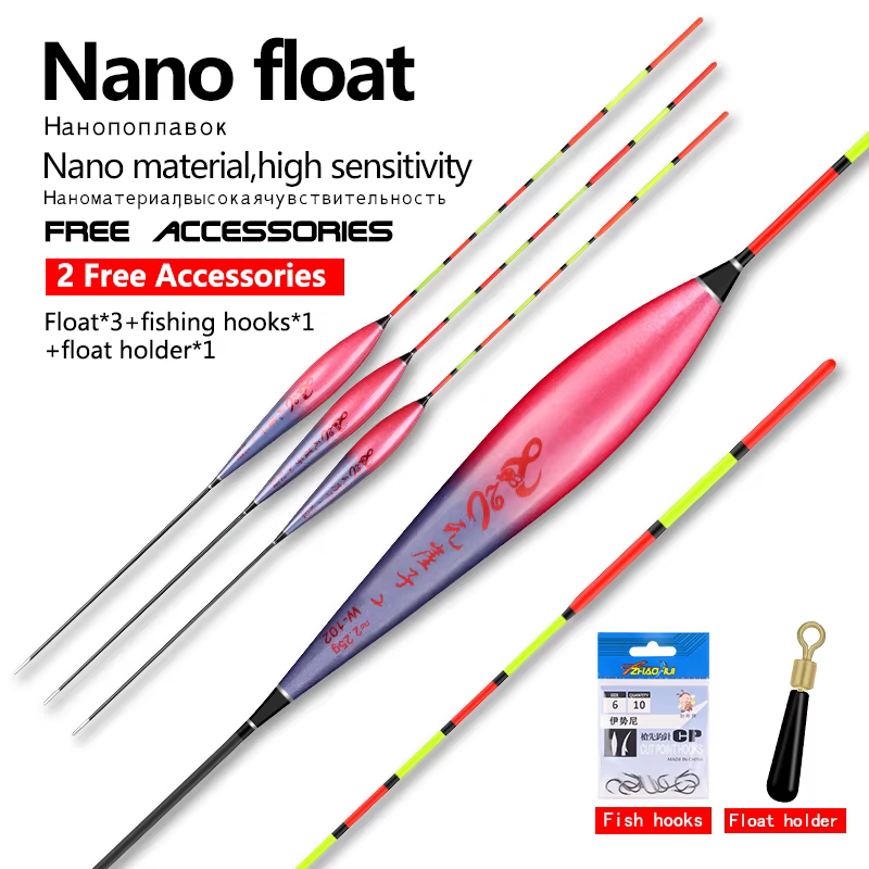 Flotador nano en acción