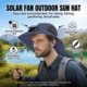 Gorra de pesca solar con ventilador y protección UV para verano - imagen 4