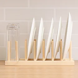 Estante de bambú para señuelos de pesca - Organizador compacto
