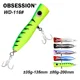 Obsession WD116 Popper de madera para depredadores superficiales