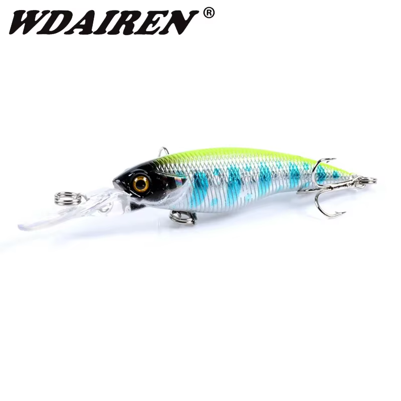 Crankbait realista 8cm 5,7g – Ojos 3D para lubina y carpa - imagen 3