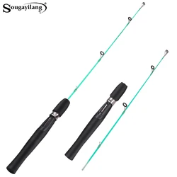 Sougayilang caña de pesca en hielo 63cm ultraligera carbono
