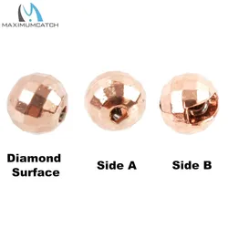 Maxcatch Cuentas ranuradas tungsteno diamante para atado moscas