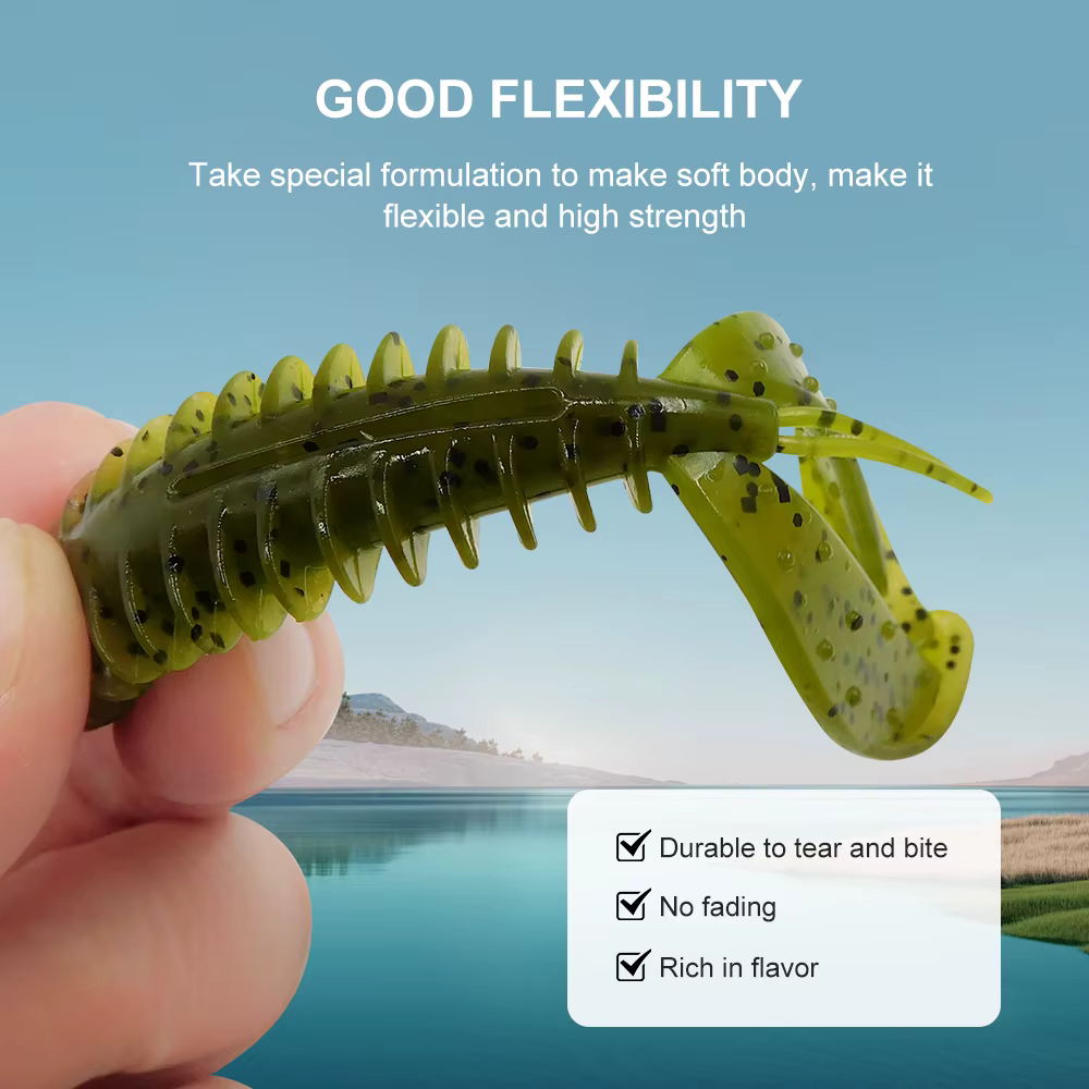 ESFISHING Chunk Craw 90mm – Señuelo de vinilo para pesca - imagen 5