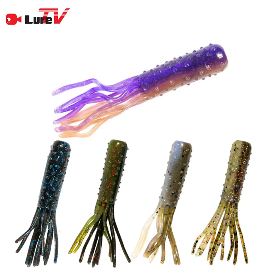 Cebo blando flotante TRD Tubez para pesca de lubina