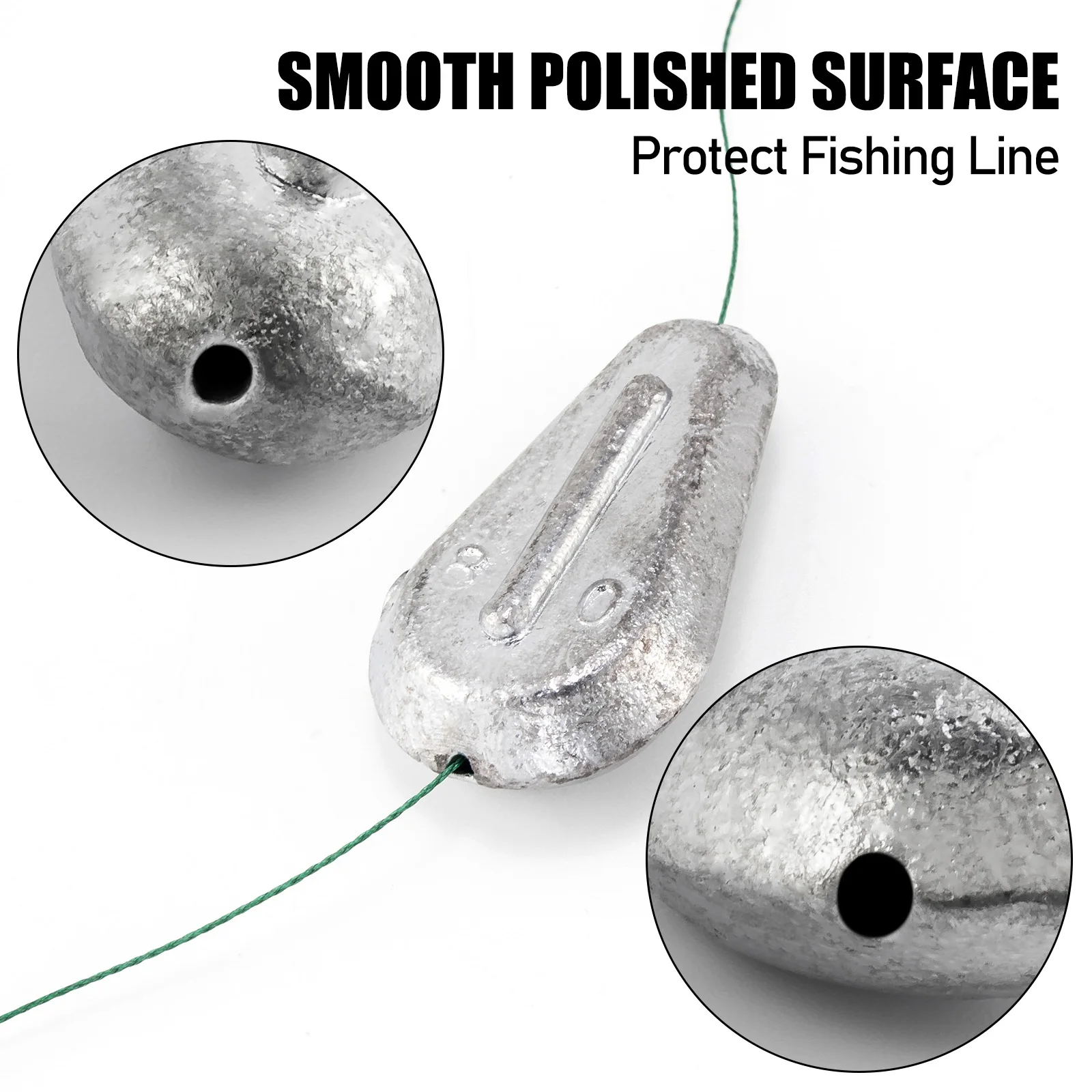 Plomos Inline para Surfcasting – Pesos sin rollo para mar y río