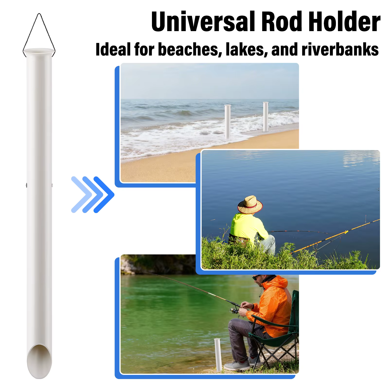 Punta de arena PVC para Surfcasting – Anclaje en playa - imagen 3