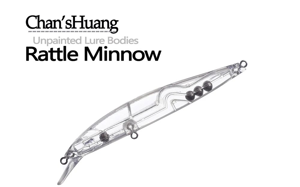 Sonajero flotante minnow en blanco