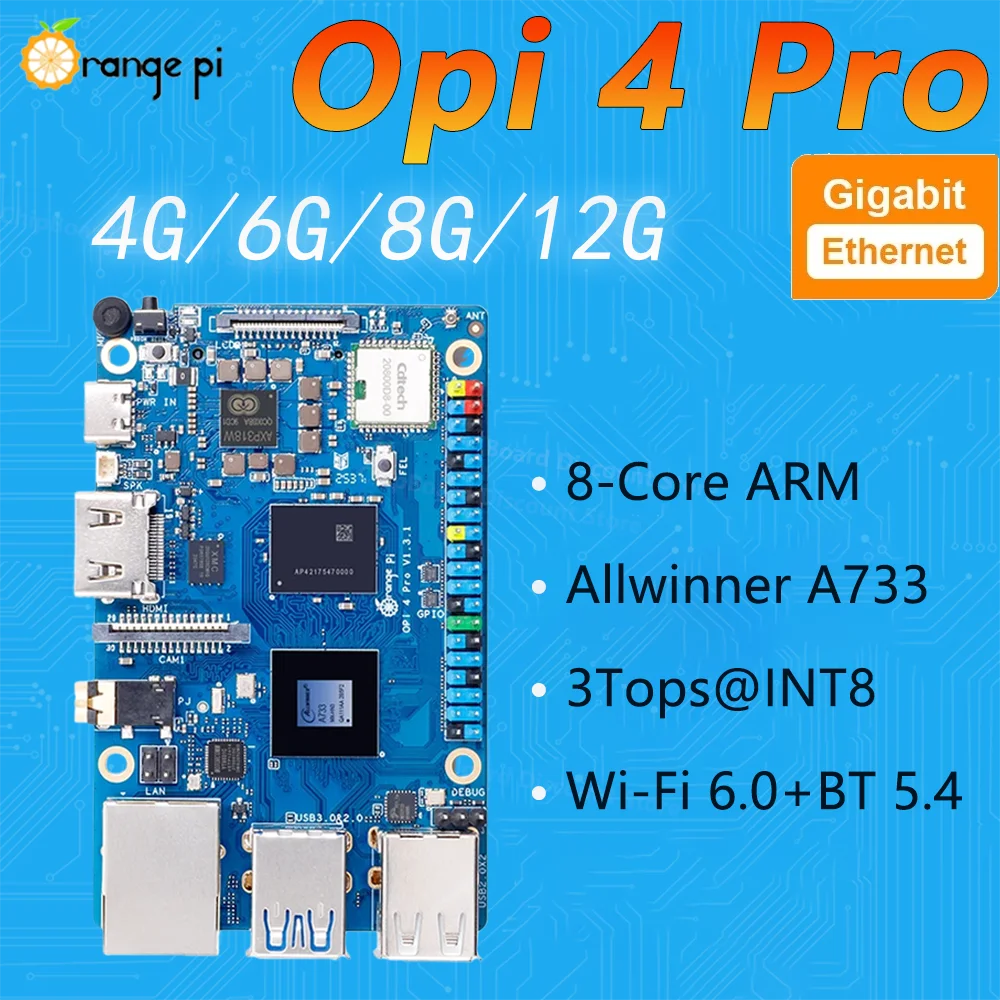 Placa de desarrollo Orange Pi Pro con NPU y Wi‑Fi 6 - imagen 4