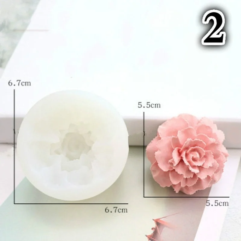 Molde de silicona 3D flor para crear señuelos de pesca flexibles - imagen 4