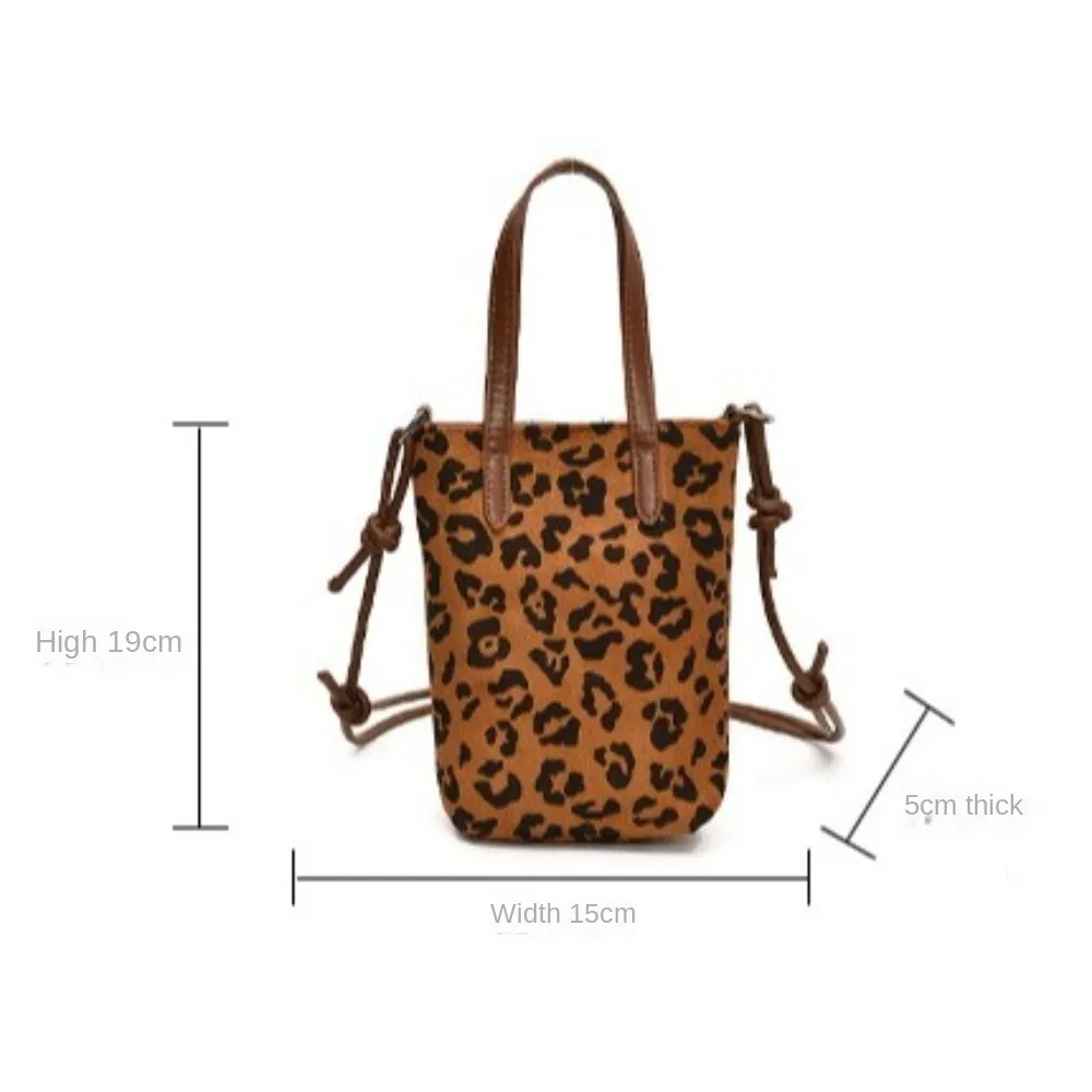 Tote Retro Estampado Leopardo – Bolso Bandolera Gran Capacidad - imagen 4