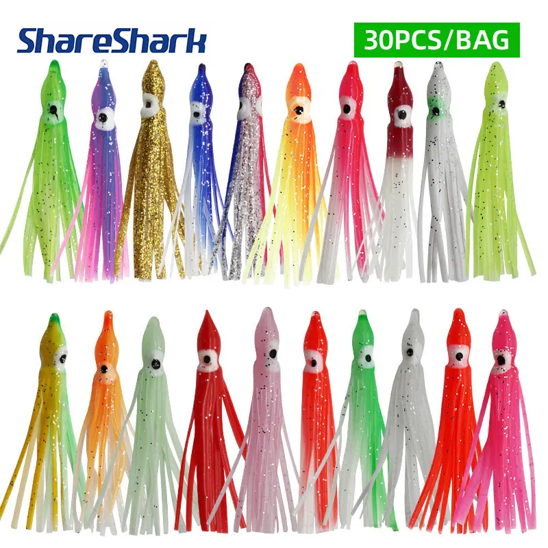 Señuelo pulpo luminoso de goma ShareShark para lubina y atún