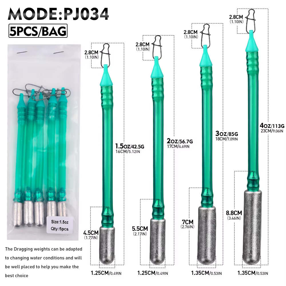 PROBEROS Plomos deslizantes para pesca de fondo y deriva - imagen 4