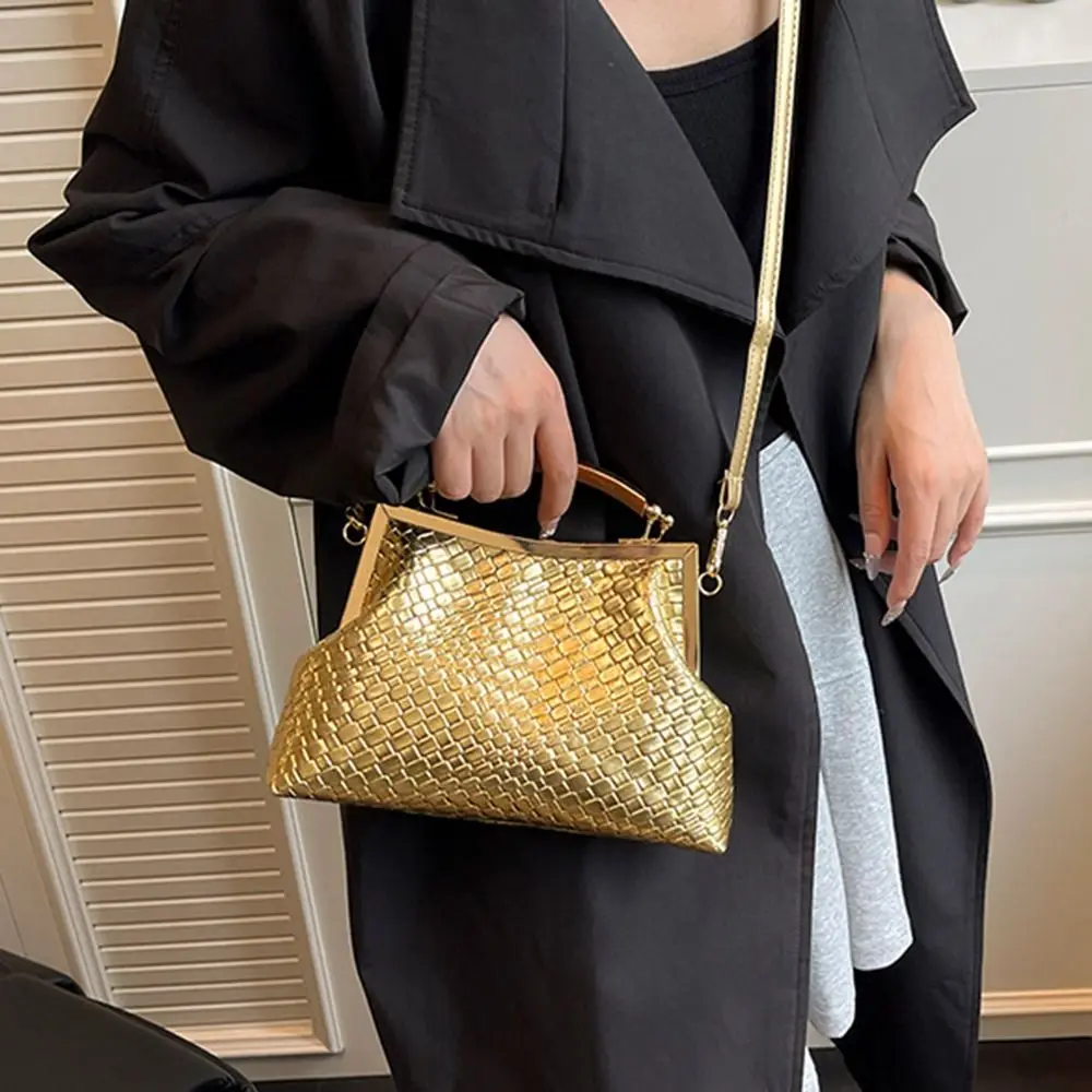 Bolso bandolera retro de cuero PU con gran capacidad y clip - imagen 4