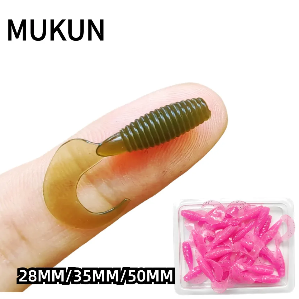 MUKUN-NEW 2024 Señuelo Grub de silicona con cola única