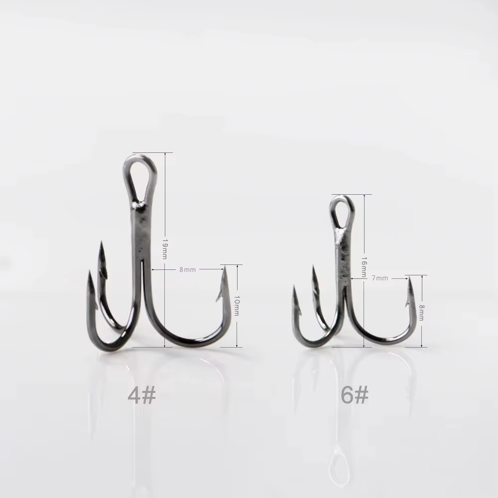 NGB Señuelo Lucio Jig Head con vinilo, anzuelo triple y ojos 3D - imagen 5
