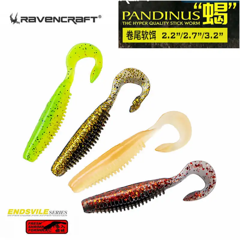 Ravencraft Pandinus-Tail Stick Worm – Señuelo slow sinking para lubina