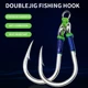 Proberos anzuelos dobles con púas y rosca – carbono jigging lento - imagen 3