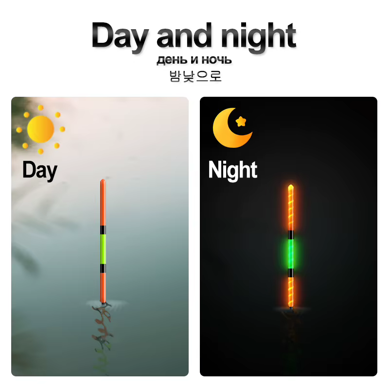 Nano Boya – Flotador luminoso recargable vertical para lago y río - imagen 3
