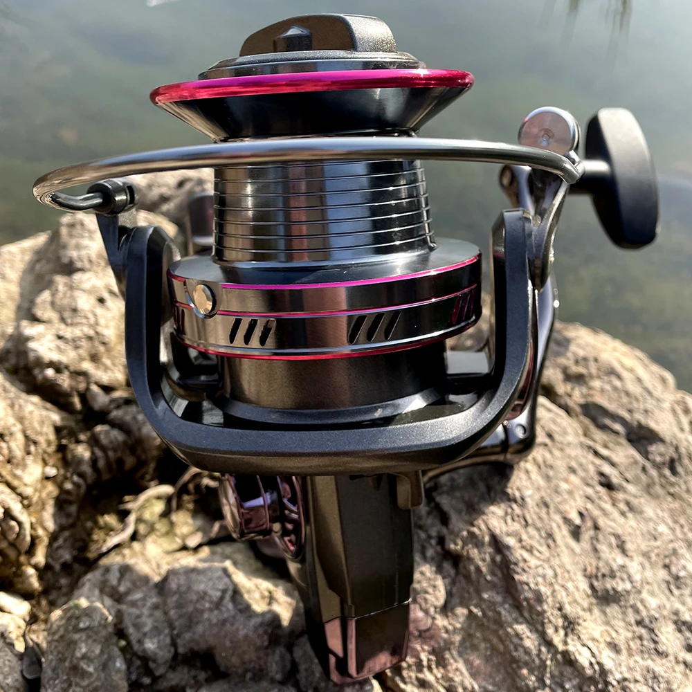 GHOTDA Carrete de pesca giratorio grande para agua salada robusto - imagen 3