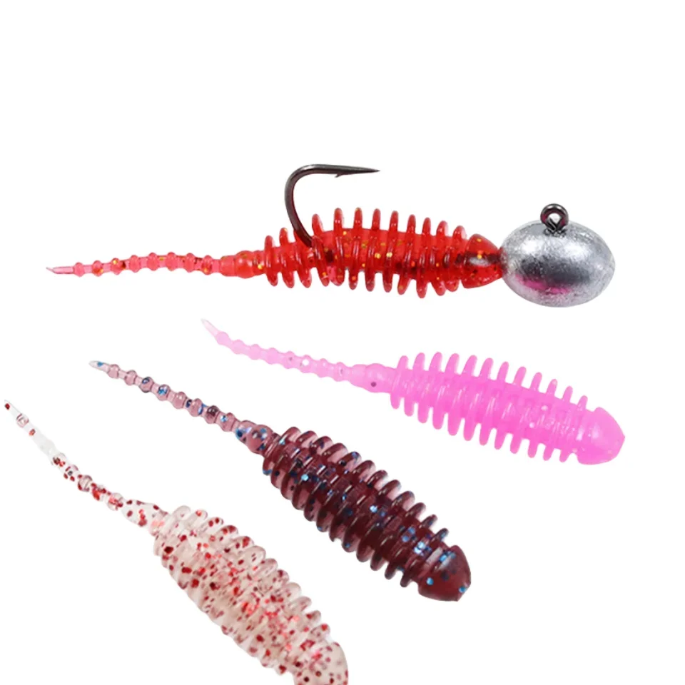 Pack completo de 20 señuelos blandos MUKUN para pesca de roca