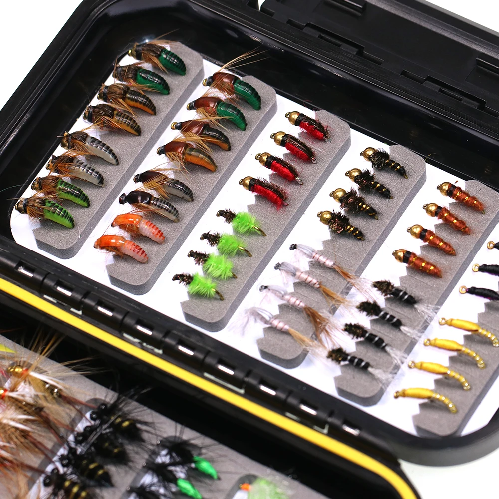 Vtwins Kit moscas de pesca para trucha: ninfa Scud y larvas - imagen 5