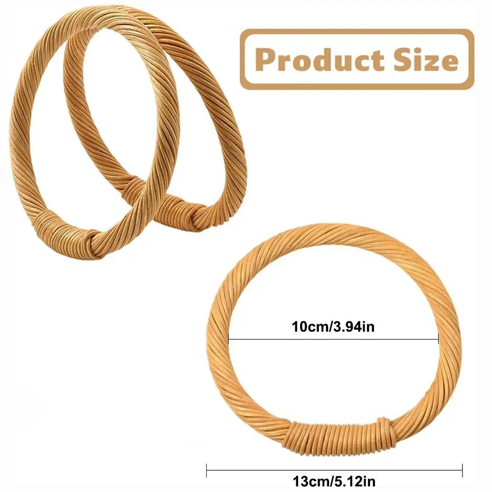Asa redonda de 13 cm para bolso DIY