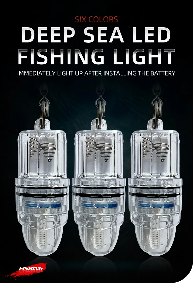Luz LED subacuática para señuelo de pesca