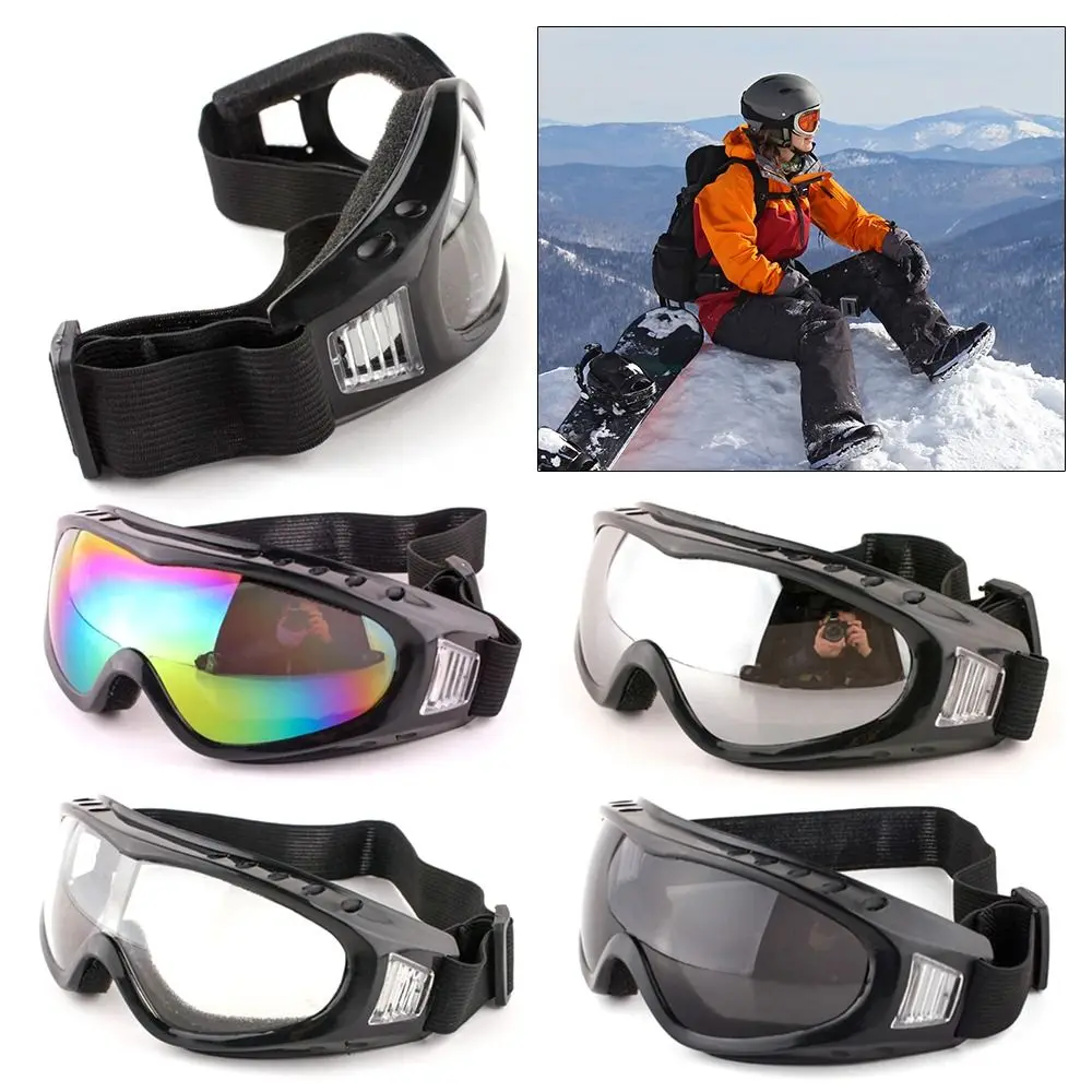 Gafas de esquí infantiles con montura y lente antiviento