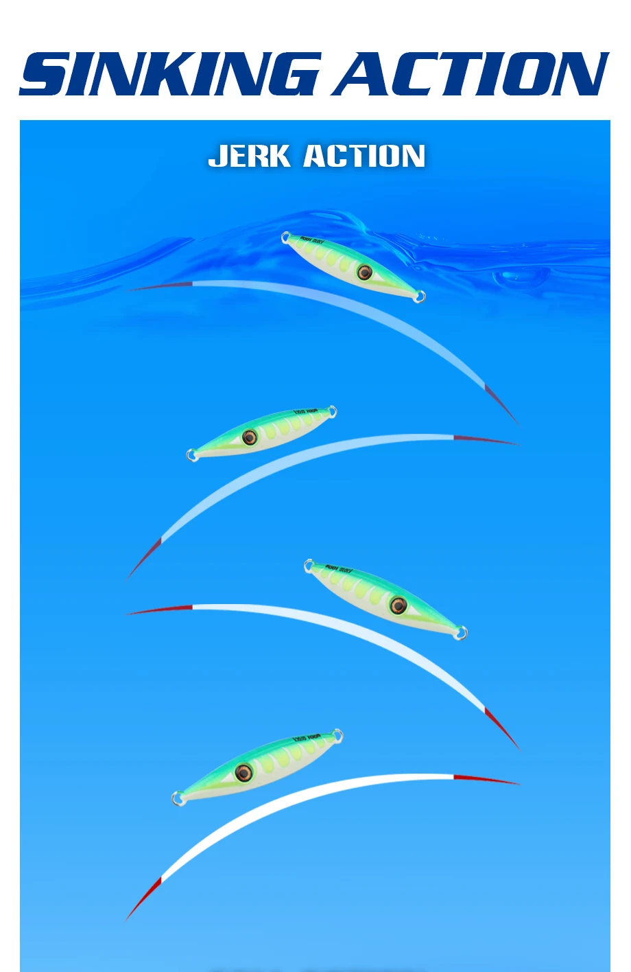 Colores disponibles del jig FJORD