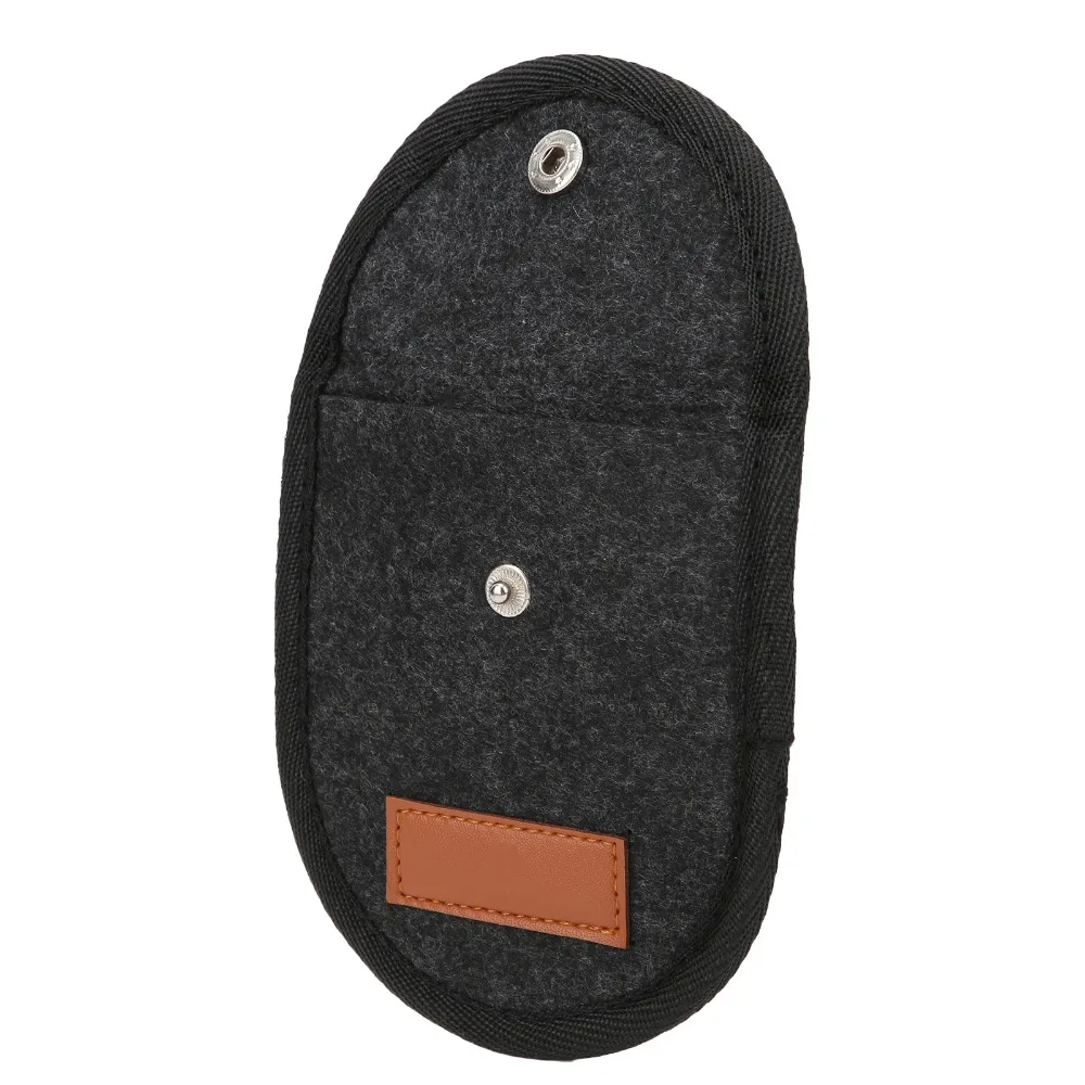Estuche fieltro gris/negro para porta púas guitarra eléctrica - imagen 4