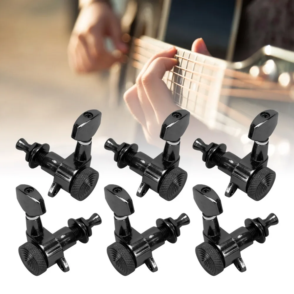 Clavijas de bloqueo para guitarra negras con afinación estable - imagen 4