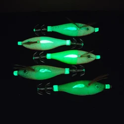 Señuelos luminosos para calamar con anzuelo tipo paraguas