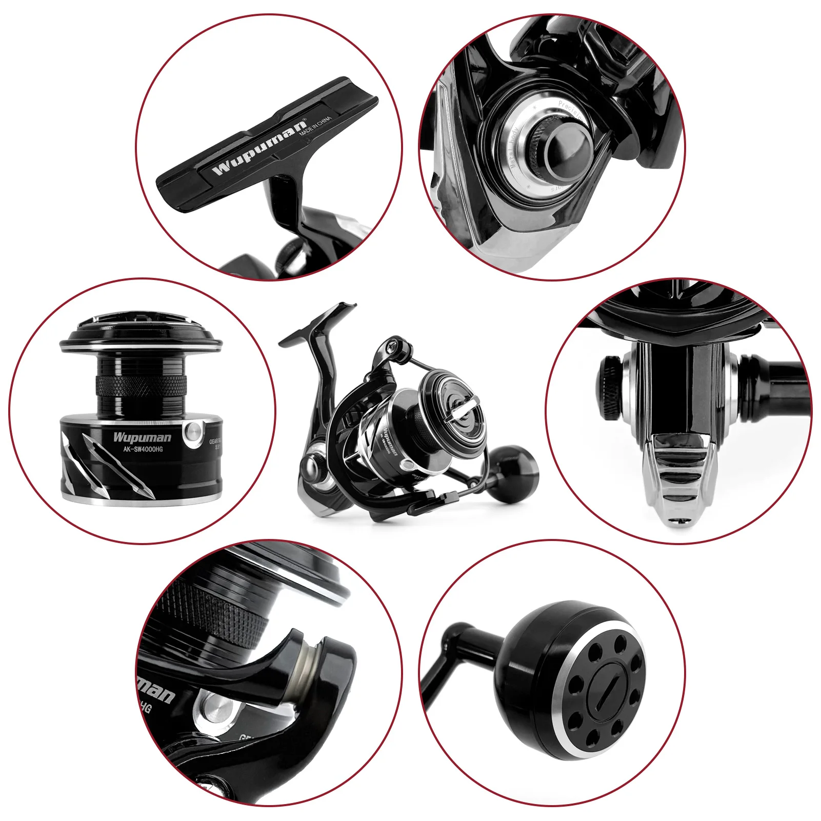 Carrete de Spinning con rodamientos acero inoxidable y sellado doble - imagen 3