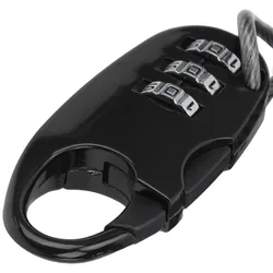 Cable Candado para Casco con Contraseña – Acero y Zinc