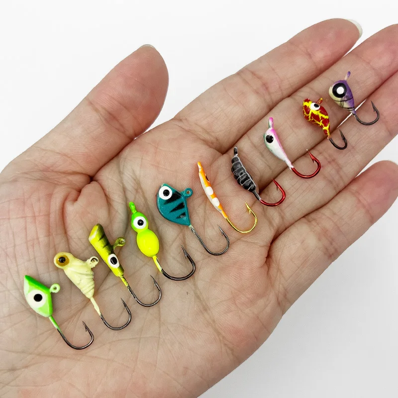 Anzuelos de pesca en hielo con señuelos luminosos y anzuelo mini - imagen 4