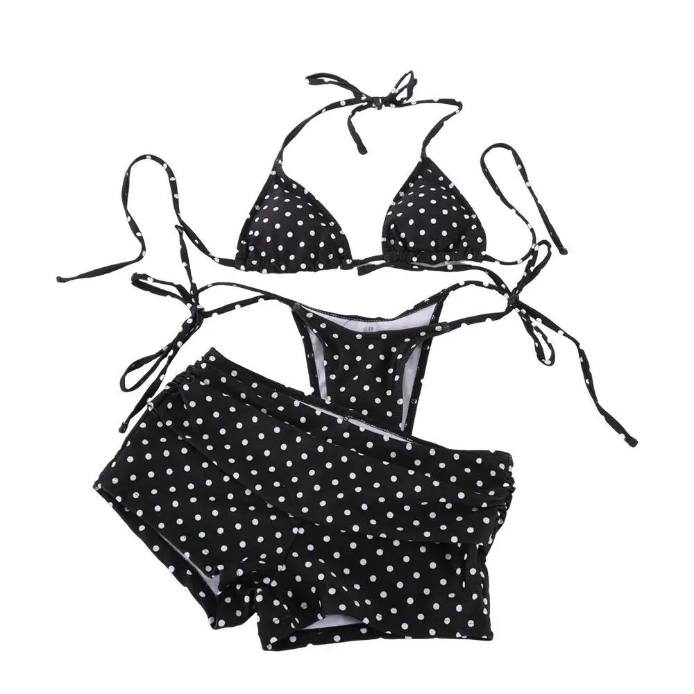 Traje de baño mujer puntos veraniego estampado – estilo playa