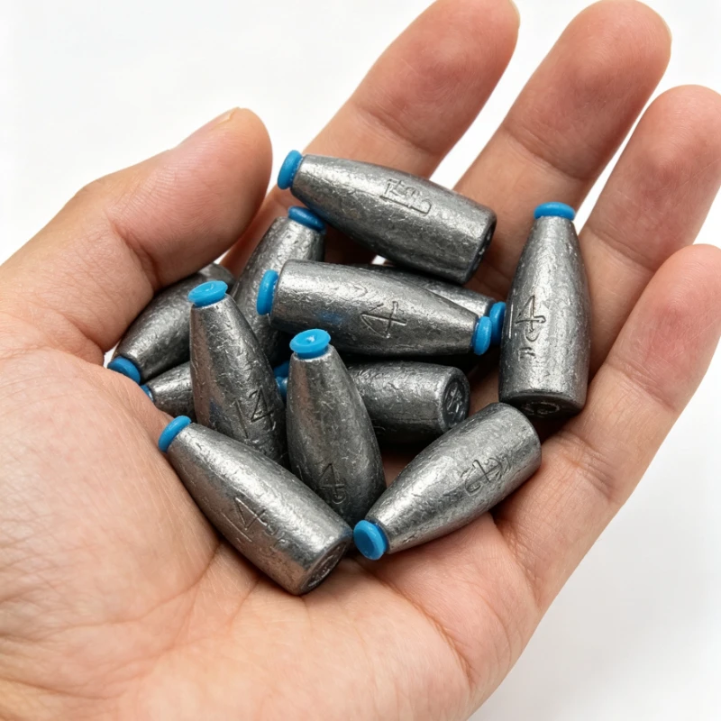 Plomos tipo bala con protector de línea silicona para lubina y trucha - imagen 4