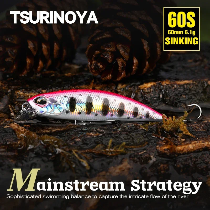 Tsurinoya DW67 Jerkbait hundido para lubina y trucha - imagen 4