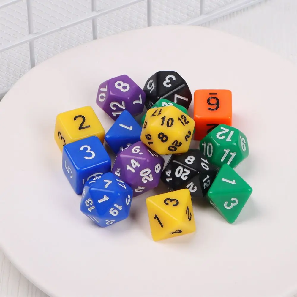 Dados poliédricos TRPG con troqueles D4 a D20 para mesa - imagen 3