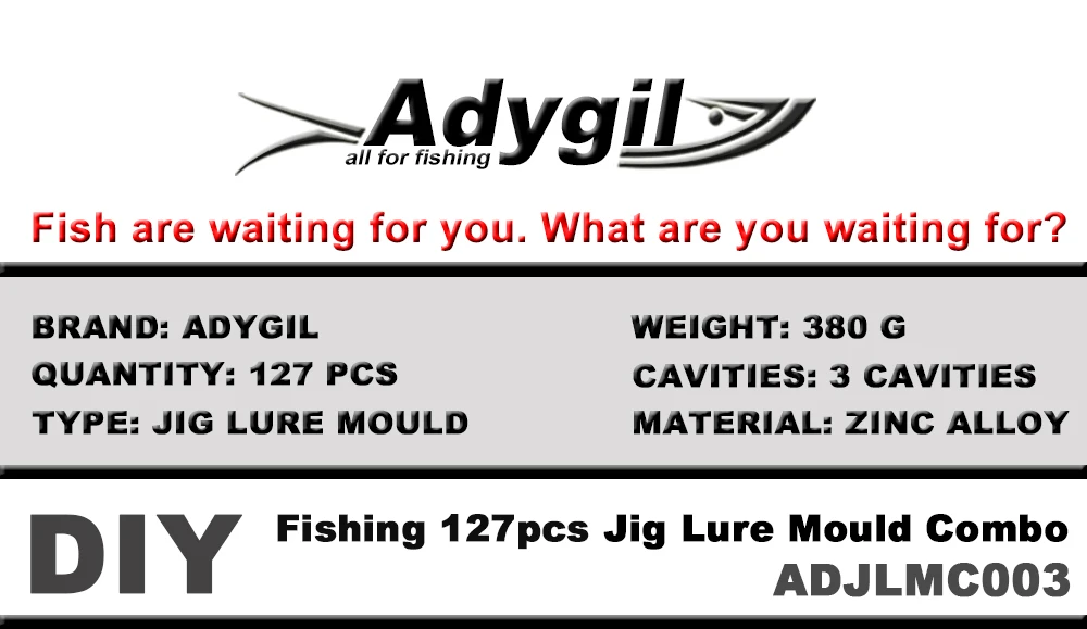 Molde y set para señuelos de pesca artesanal