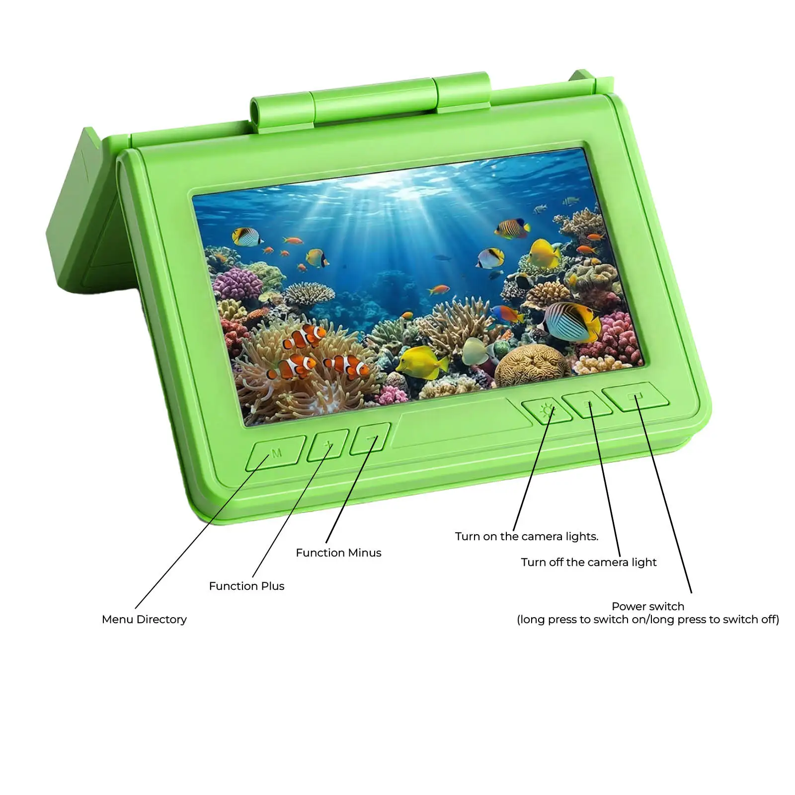 Buscador de peces portátil con cámara HD y visión nocturna IR - imagen 4