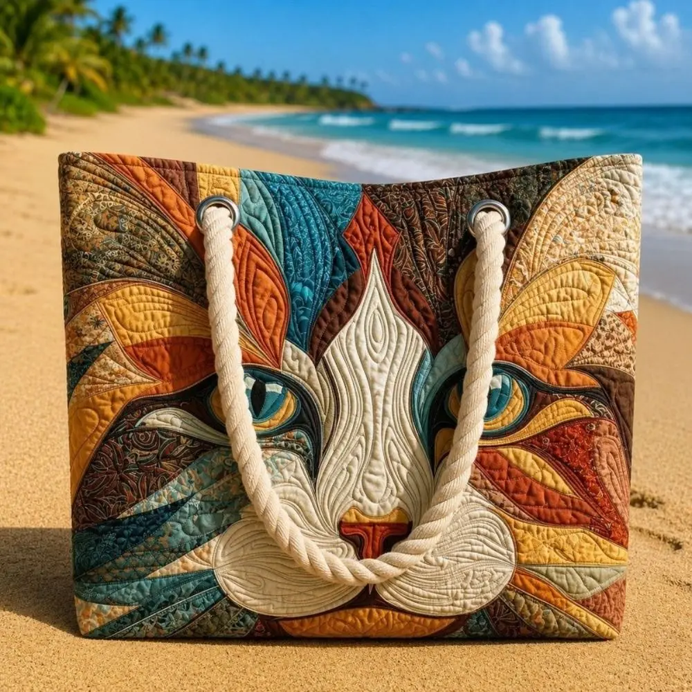 Bolso Tote Acolchado Vintage para Mujer – Lona Ligera de Gran Capacidad - imagen 2