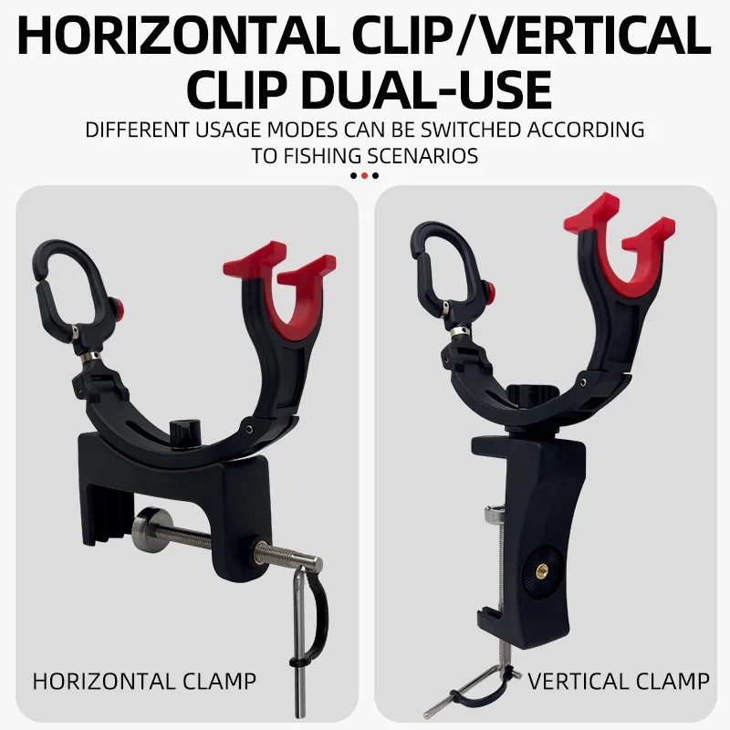 Soporte ajustable cañas ShareShark doble cabezal plástico - imagen 2