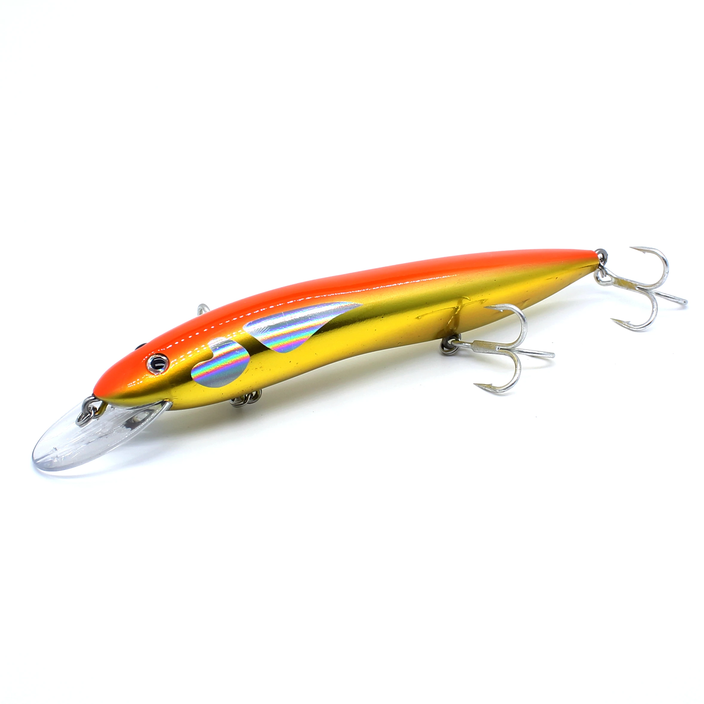 Jerkbait flotante 150mm - 4 anzuelos triples pesca profunda - imagen 3