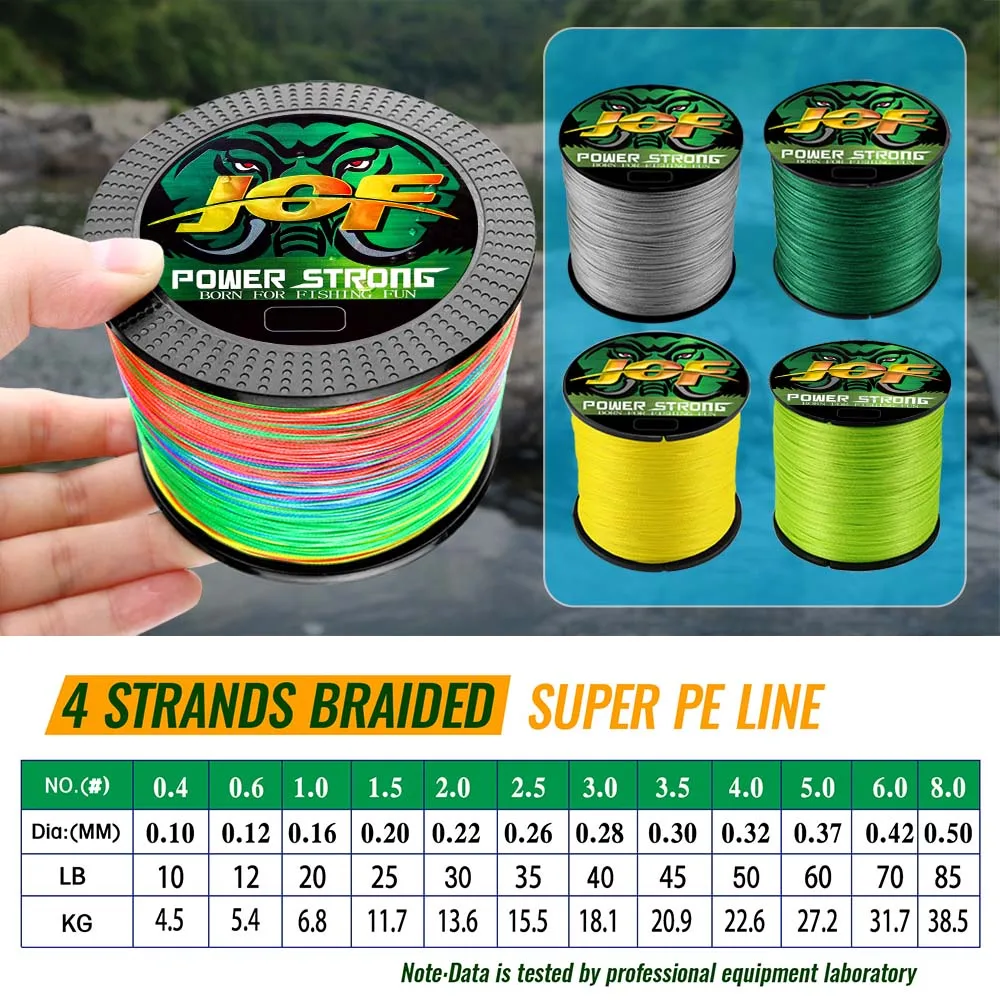 JOF Trenzado 4 Hebras – Multifilamento resistente para spinning - imagen 2